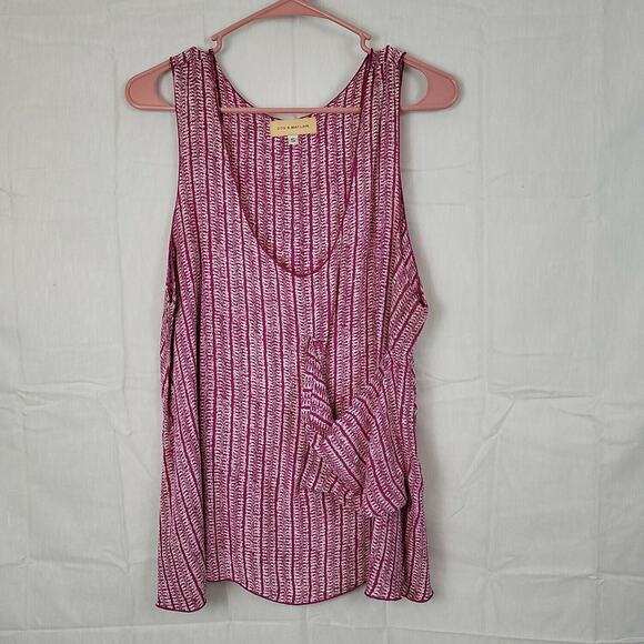 Otis & Maclain Womens Pink Sleeveless Scoop Neck Front Pocket Tank Top Sz Small - Picture 1 of 7